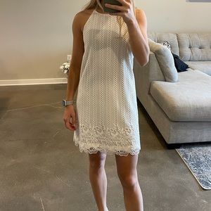 Aqua Small White Dress
